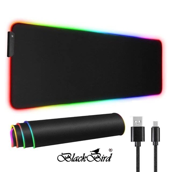 BLACKBIRD Egérpad Gamer MZ-RGB NightHalo  80x30cm 3mm vastag RGB világítással (BH1829)