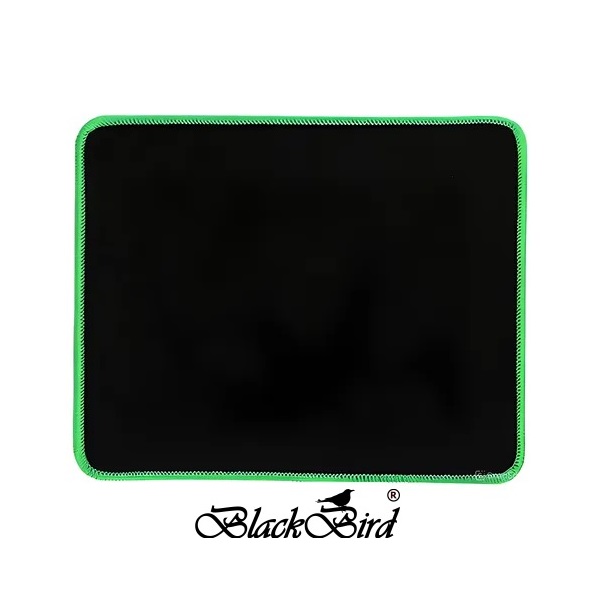 BLACKBIRD Egérpad Gamer NanoGlide  21x25cm 3mm vastag zöld varrott szegély (BH1833)