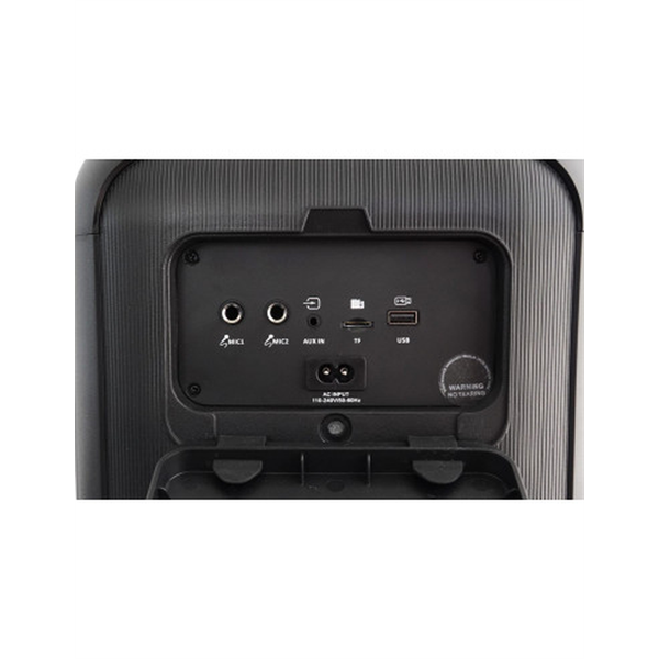 BLAUPUNKT PB6LED Hordozható Bluetooth hangszóró, LED, Karaoke, Fekete (RTVBLAS033) (PB6LED)