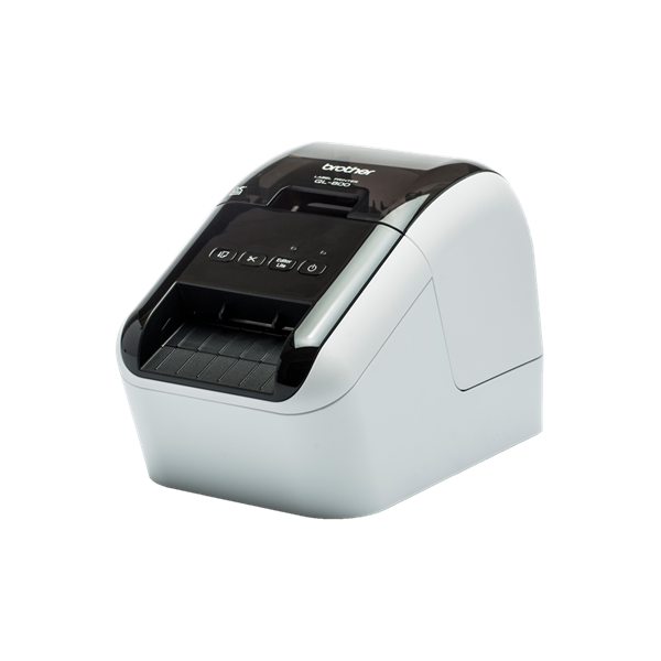 BROTHER Címkenyomtató QL-800, asztali, thermál, Fekete/Piros nyomtatás, 148 mm/mp, USB, 300dpi, PT Editor Lite, DK címke (QL800YJ1)