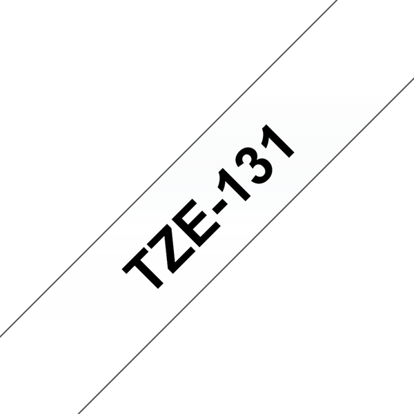 BROTHER szalag TZe-131, Átlátszó alapon Fekete, Laminált, 12mm  0.47", 8 méter (TZE131)
