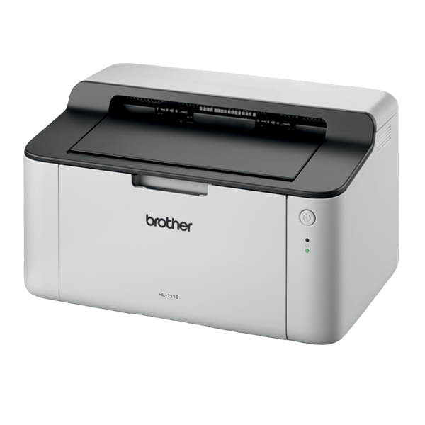 BROTHER Lézernyomtató HL-1110E, A4, mono, 20 lap/perc, USB, manuál duplex, 2400x600dpi, 1MB, szürke (HL1110EYJ1)