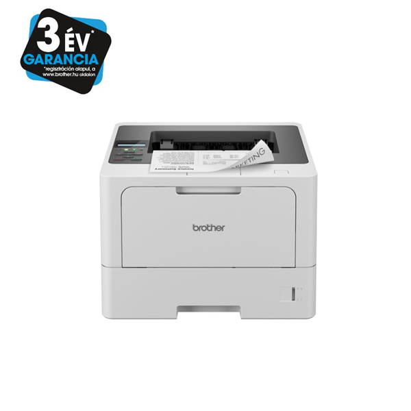 BROTHER Lézernyomtató HLL5210DN, A4, mono, 48 lap/perc, LAN/USB, duplex, 1200x1200dpi, 256MB (HLL5210DNRE1)