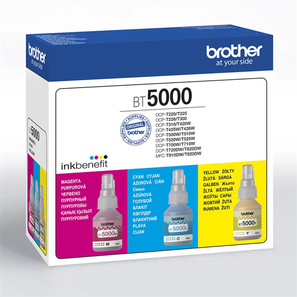 BROTHER Tintapatron BT5000CLVAL, 5000 oldal, CMY (BT5000CLVAL)