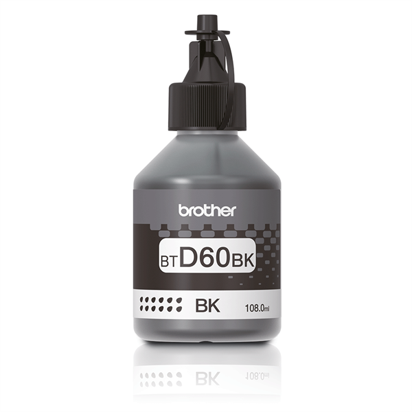 BROTHER Tintapatron BTD60BK, 6500 oldal, Fekete (BTD60BK)