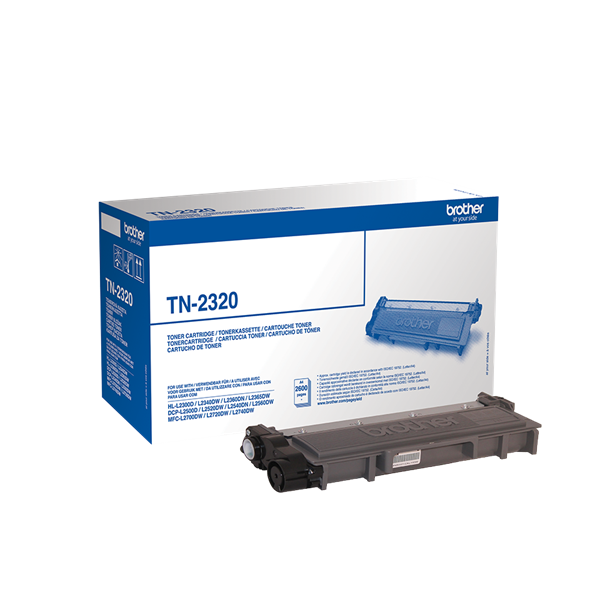 BROTHER Toner TN-2320, Nagy töltetű - 2600 oldal, Fekete (TN2320)