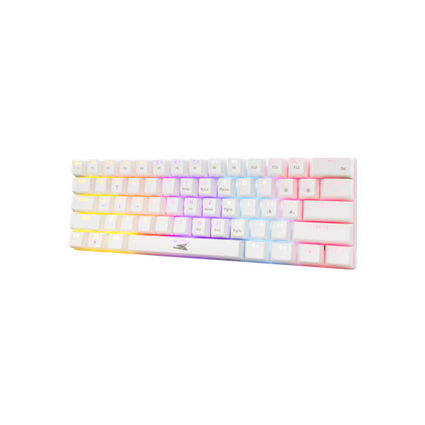Baracuda DOLPHIN-W/R-US, BGK-03211W/R-US  fehér mechanikus gamer billentyűzet piros kapcsolóval, angol (BC BGK-03211W/R-US)