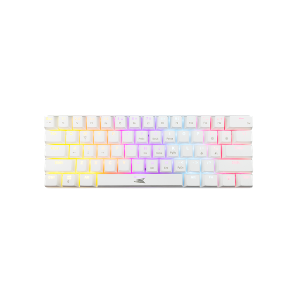 Baracuda DOLPHIN-W/R-US, BGK-03211W/R-US  fehér mechanikus gamer billentyűzet piros kapcsolóval, angol (BC BGK-03211W/R-US)