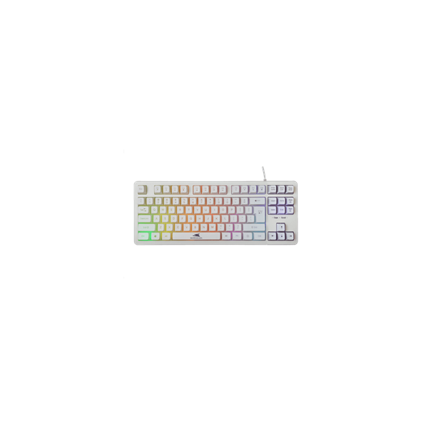 BARACUDA BGK-001114W fehér gamer billentyűzet, angol (BGK-001114W)