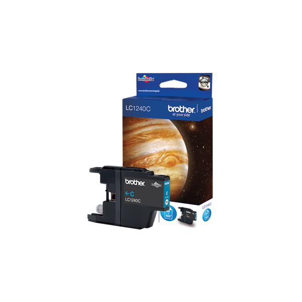 Brother Tintapatron LC1240C, Nagy töltetű - 600 oldal, Cián (LC1240C)