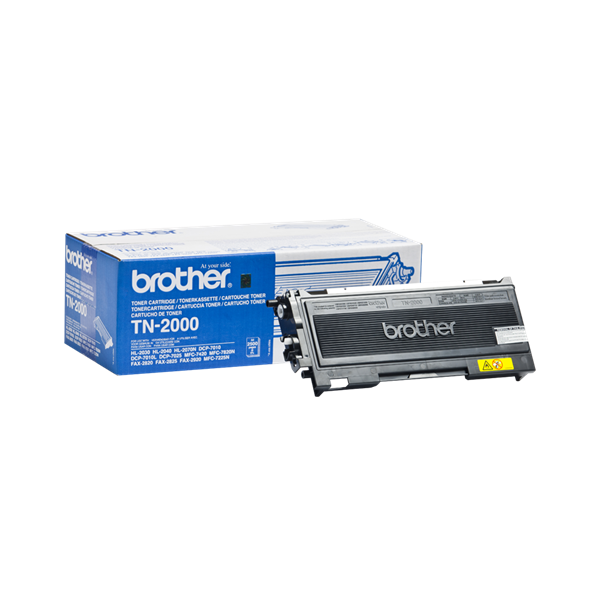 Brother Toner TN-2000, 2.500 oldal (ISO/IEC 19798), Fekete (TN2000)