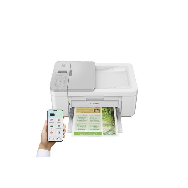 CANON Tintasugaras MFP 4in1 PIXMA TR4756i, A4, FF 8,8 k/p, SZ 4,4 k/p, 4800x1200dpi, duplex, USB/WiFi, ADF, White (5074C046)