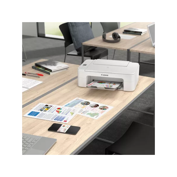 CANON Tintasugaras MFP 3in1 PIXMA TS3351 (WHITE), A4, FF 7,7 k/p, SZ 4 k/p, 4800x1200dpi, USB/WiFi (3771C026)