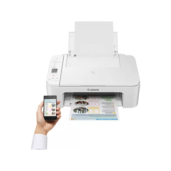 CANON Tintasugaras MFP 3in1 PIXMA TS3351 (WHITE), A4, FF 7,7 k/p, SZ 4 k/p, 4800x1200dpi, USB/WiFi (3771C026)