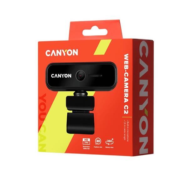CANYON 720p USB 2.0, 30 fps CNE-HWC2 HD webkamera