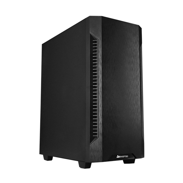 CHIEFTEC Ház Elox, ATX, 1x120mm ventilátor, Tápegység nélkül, Fekete (AS-01B-OP)