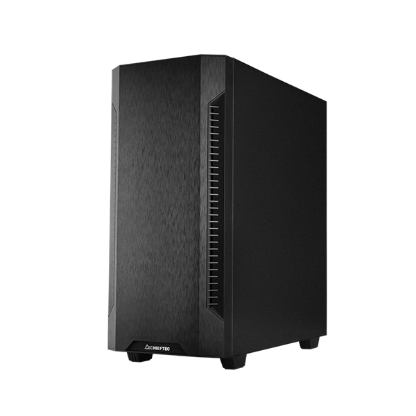 CHIEFTEC Ház Elox, ATX, 1x120mm ventilátor, Tápegység nélkül, Fekete (AS-01B-OP)