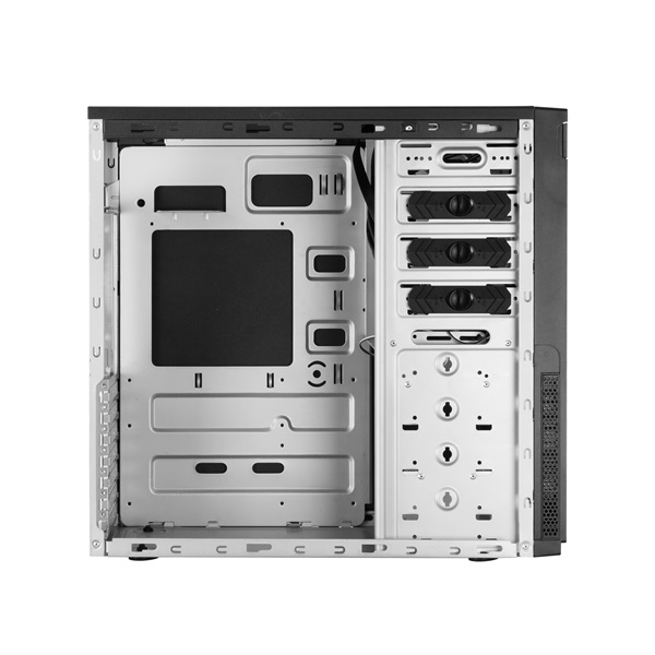 CHIEFTEC Ház ELOX HC-10B-OP ATX, Tápegység nélkül, fekete (HC-10B-OP)