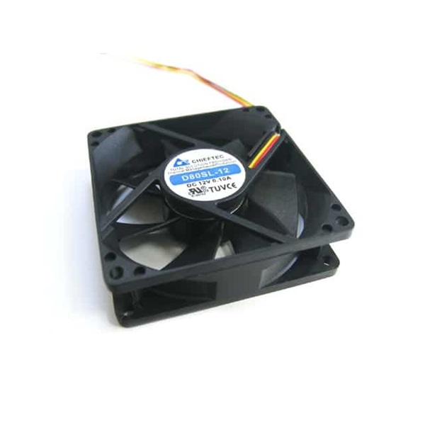 CHIEFTEC Rendszerhűtő Ventilátor, 8cm, Fekete (AF-0825S)