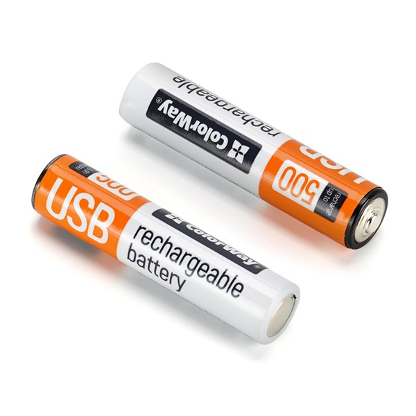 COLORWAY AAA újratölhető elem, USB-C 590 mAh 1.5B (Li-Polymer) (2pc.) (CW-UBAAA-09)