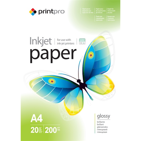 COLORWAY Fotópapír, PrintPro magasfényű 200 g/m2, A4, 20 sht (PGE200020A4) (PGE200020A4)