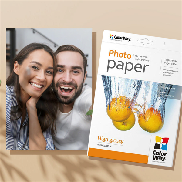 COLORWAY Fotópapír, magasfényű (high glossy), 230 g/m2, A4, 50 lap (PG230050A4)