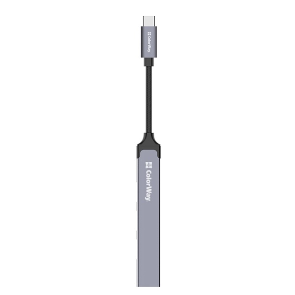 COLORWAY USB-elosztó CW-HUB04, USB-C 4-B-1 USB2.0X3/USB3.0 (CW-HUB04)