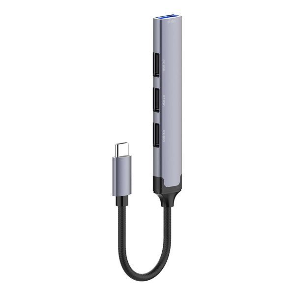 COLORWAY USB-elosztó CW-HUB04, USB-C 4-B-1 USB2.0X3/USB3.0 (CW-HUB04)