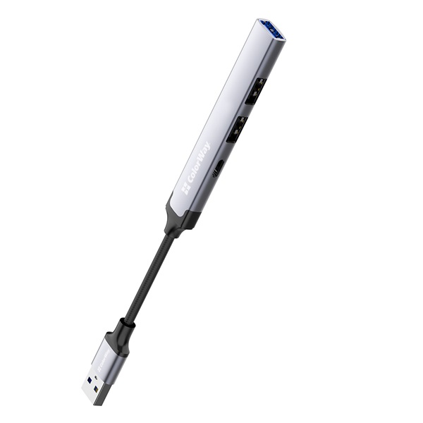 COLORWAY USB-elosztó CW-HUB05, USB-A 4-B-1 USB2.0X3/USB3.0 (CW-HUB05)