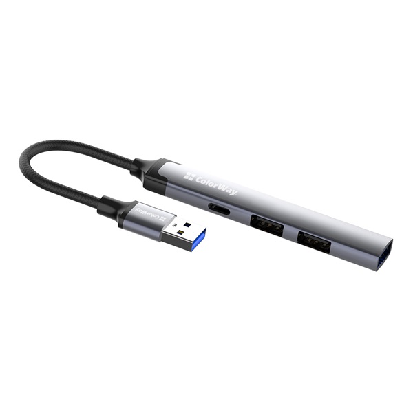 COLORWAY USB-elosztó CW-HUB05, USB-A 4-B-1 USB2.0X3/USB3.0 (CW-HUB05)