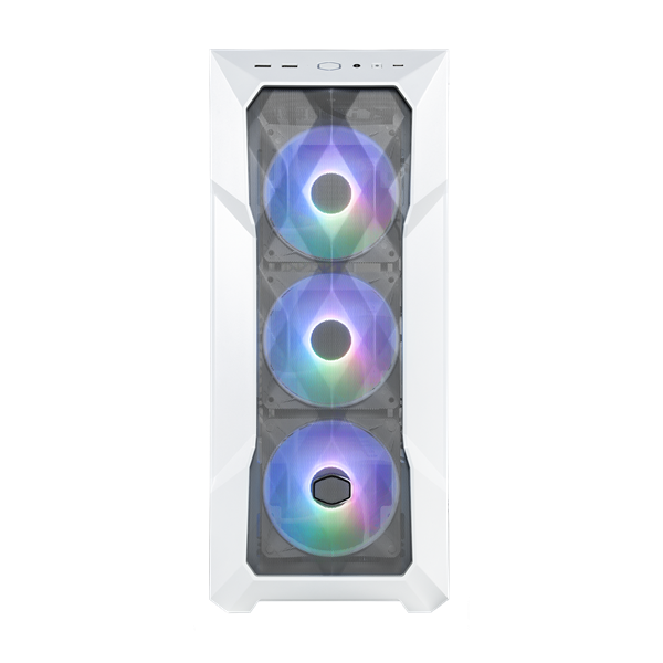 COOLER MASTER Ház ATX MasterBox TD500 MESH V2, Tápegység nélkül, Edzett Üveg, fehér (TD500V2-WGNN-S00)