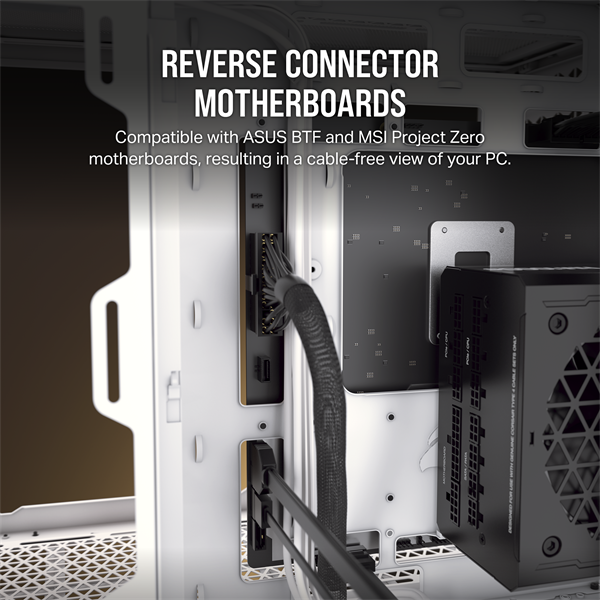 CORSAIR Ház Micro-ATX iCUE LINK 2500X RGB, Tápegység nélkül, Edzett Üveg, fehér (CC-9011268-WW)