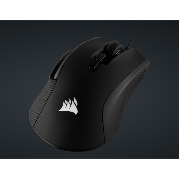 CORSAIR Vezetékes Egér Gaming, IRONCLAW RGB FPS/MOBA, 7 programozható gomb, RGB Világítás, 18000dpi, fekete (CH-9307011-EU)