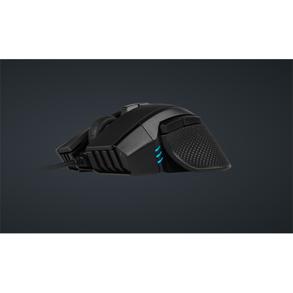 CORSAIR Vezetékes Egér Gaming, IRONCLAW RGB FPS/MOBA, 7 programozható gomb, RGB Világítás, 18000dpi, fekete (CH-9307011-EU)