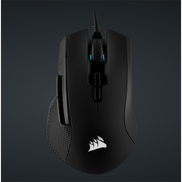 CORSAIR Vezetékes Egér Gaming, IRONCLAW RGB FPS/MOBA, 7 programozható gomb, RGB Világítás, 18000dpi, fekete (CH-9307011-EU)