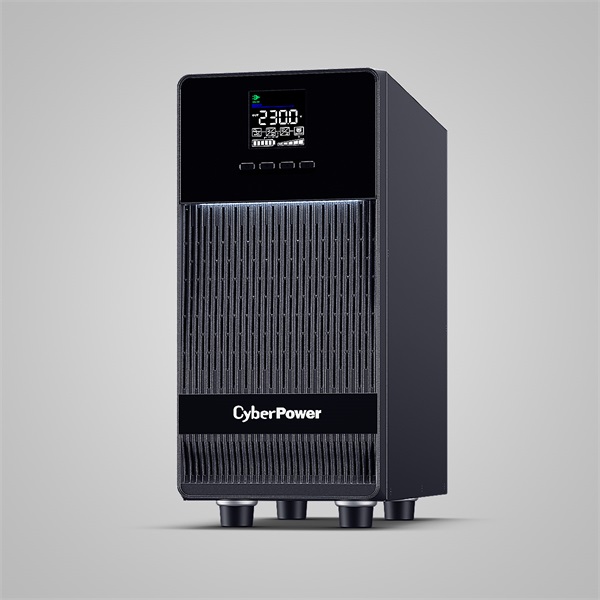 CYBERPOWER Online S ECO ups, 3000VA 2700W, 4xSCHUKO 2xIEC C13, online, tiszta szinuszos, aktív PFC, torony (OLS3KECR)