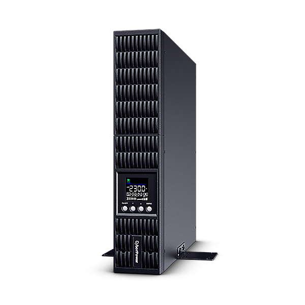 CYBERPOWER UPS, 1000VA/900W, 8xC13, színes LCD, szünetmentes, tiszta színuszos, online kettős konverzió, rack/tower (OLS1000ERT2UA)