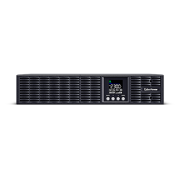 CYBERPOWER UPS, 2000VA/1800W, 8xC13, színes LCD, szünetmentes, tiszta színuszos, online kettős konverzió, rack/tower (OLS2000ERT2UA)