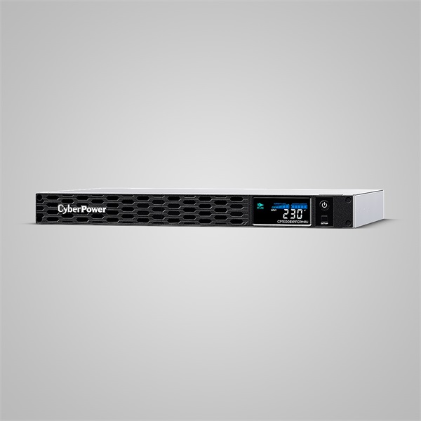 CYBERPOWER UPS, 6xC13,1xUSB 1500VA 900W Aktív PFC,tiszta színuszos szünetmentes,LINE-INTERAKTÍV, AVR,színes LCD, 1U rack (CP1500EIPFCRM1U)