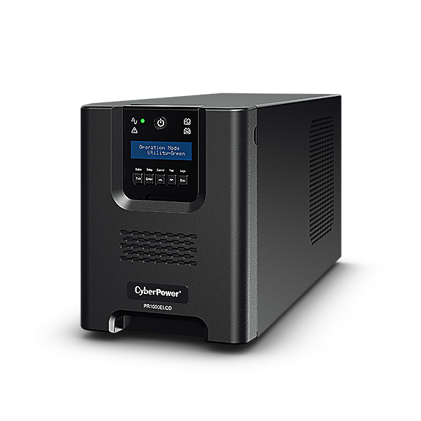 CYBERPOWER UPS PR1000ELCD (8xIEC320) 1000VA 900W 230V szünetmentes tápegység + USB LINE-INTERAKTÍV (PR1000ELCD)