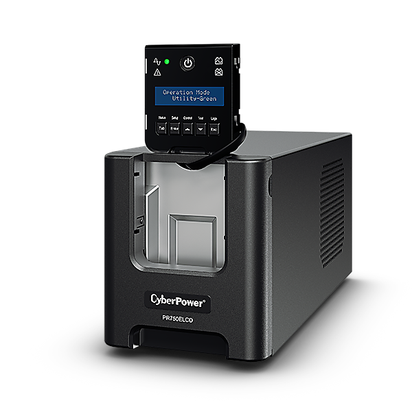 CYBERPOWER UPS PR750ELCD (6xIEC320) 750VA 675W 230V szünetmentes tápegység + USB LINE-INTERAKTÍV (PR750ELCD)