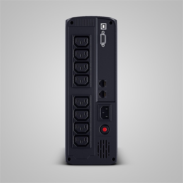 CYBERPOWER UPS, VP1200EILCD, 8x C13, 1200VA 720W 230V szünetmentes tápegység + USB LINE-INTERACTIVE (VP1200EILCD)