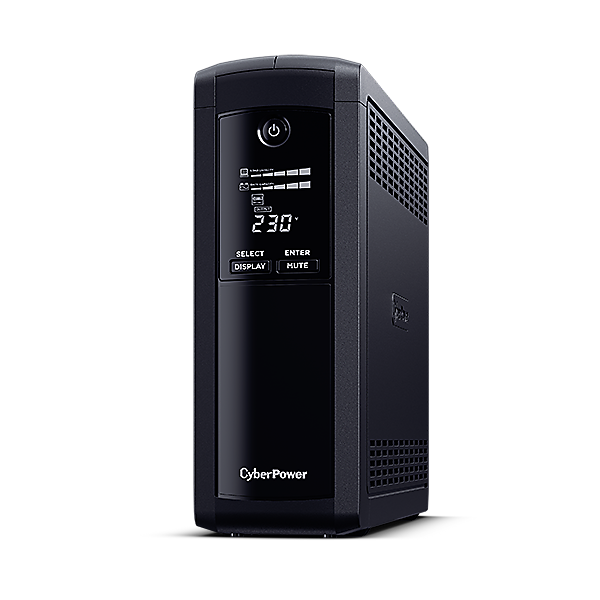 CYBERPOWER UPS VP1200ELCD (4x Schuko) 1200VA 720W 230V szünetmentes tápegység + USB LINE-INTERAKTÍV (VP1200ELCD)