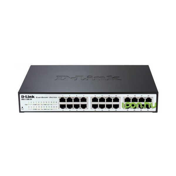 D-LINK Switch 24x1000Mbps (12xPOE) Fémházas Menedzselhető Rackes, DGS-1100-24PV2/E (DGS-1100-24PV2/E)