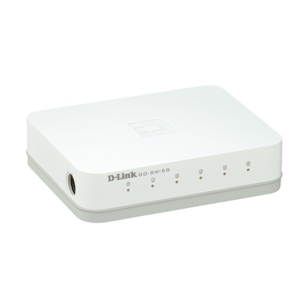 D-LINK Switch 5x1000Mbps Műanyagházas Asztali, GO-SW-5G/E (GO-SW-5G/E)