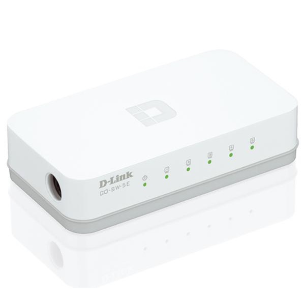 D-LINK Switch 5x100Mbps Műanyagházas Asztali, GO-SW-5E/E (GO-SW-5E/E)