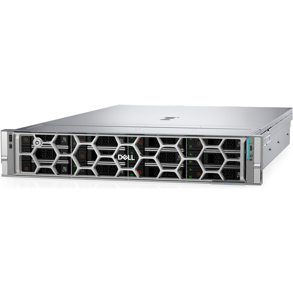 DELL ISG szerver - PE R570 rack (8x2.5"), 8C 6507P 3.5GHz, 1x32GB, 1x960GB RI SSD; H965i, iD10 En., 2x1100W. (EMEA_PROMO_R570_SPL3)
