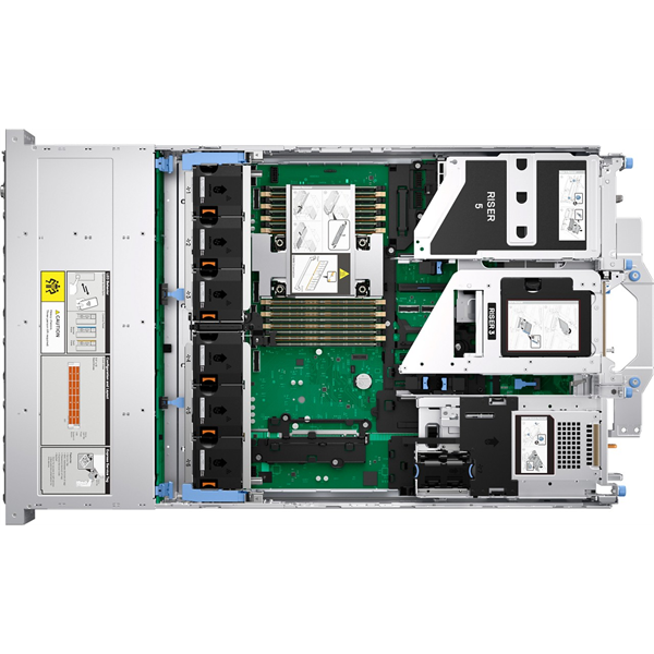 DELL ISG szerver - PE R570 rack (8x2.5"), 8C 6507P 3.5GHz, 1x32GB, 1x960GB RI SSD; H965i, iD10 En., 2x1100W. (EMEA_PROMO_R570_SPL3)