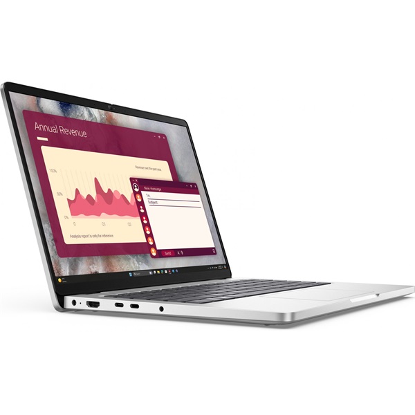 DELL Pro 14 (PC14250) 14.0" FHD+, Intel Core Ultra 5 235U (4.9GHz), 16GB, 512GB SSD, Linux, Ezüst (BTO106_PC14250_EMEA_UBU)