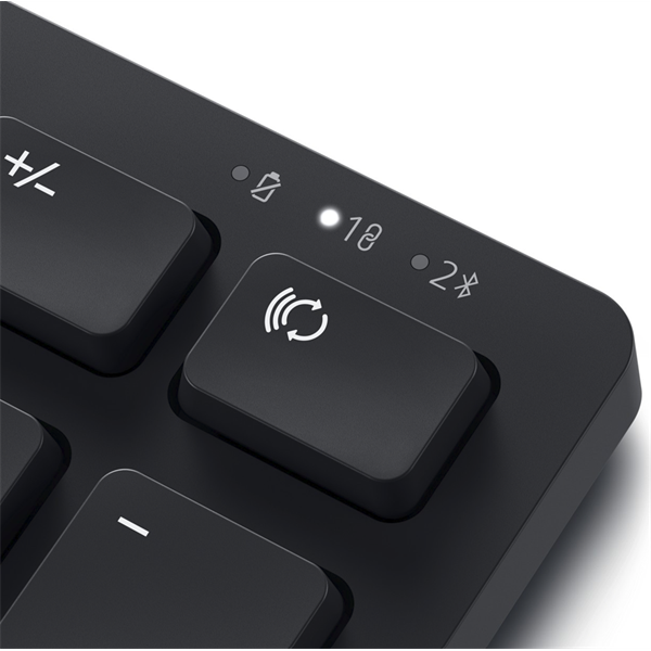 DELL Pro Compact Vezeték nélküli Billentyűzet + egér silent KM555 - Hungarian (QWERTZ) - Fekete (580-BBWC)